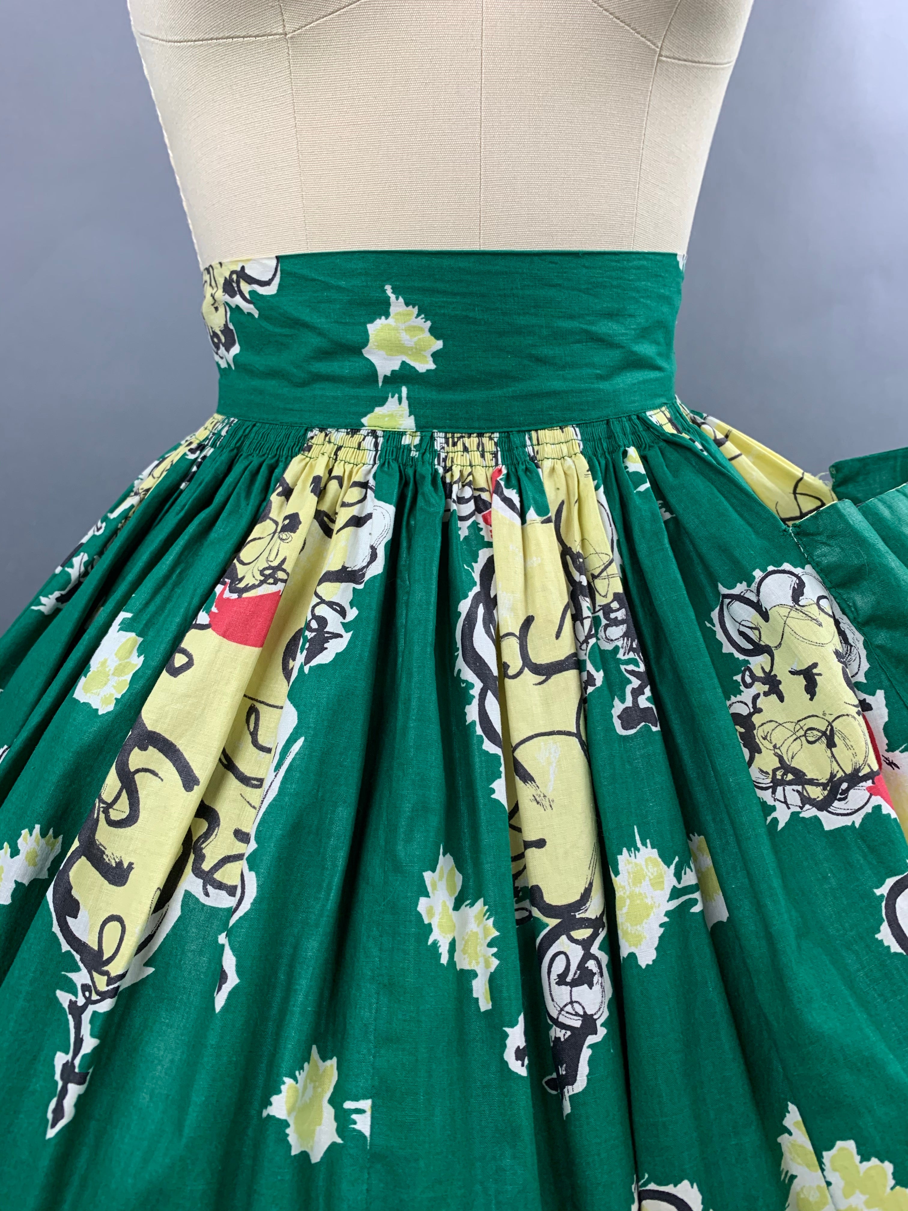 1950s Junior House Dog Skirt with Quilted Effect Pocket Size XXS