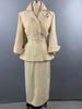 1950s Lilli Ann Cream Skirt Suit Size XS