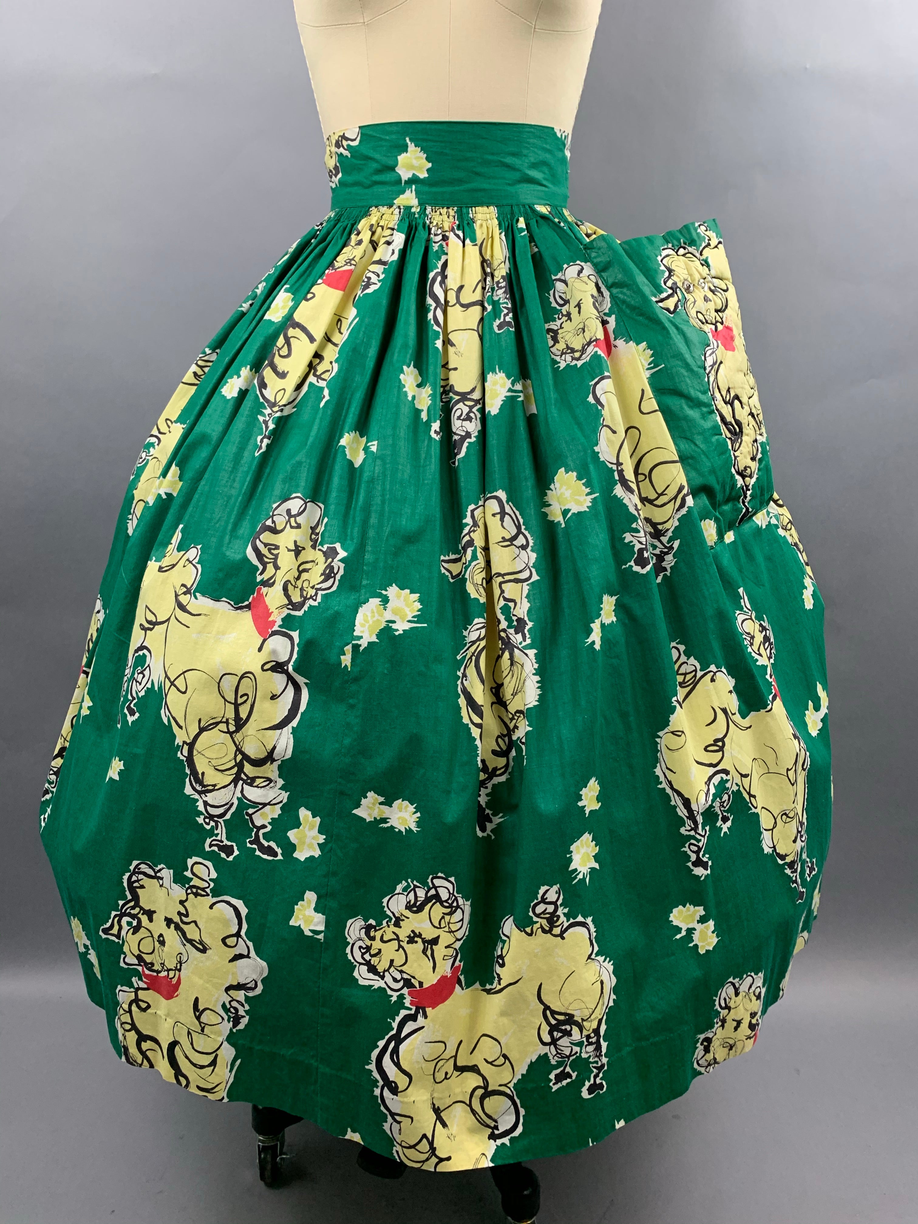 1950s Junior House Dog Skirt with Quilted Effect Pocket Size XXS