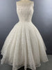 1950s Cotillion Ivory Lace Party Dress Size XS