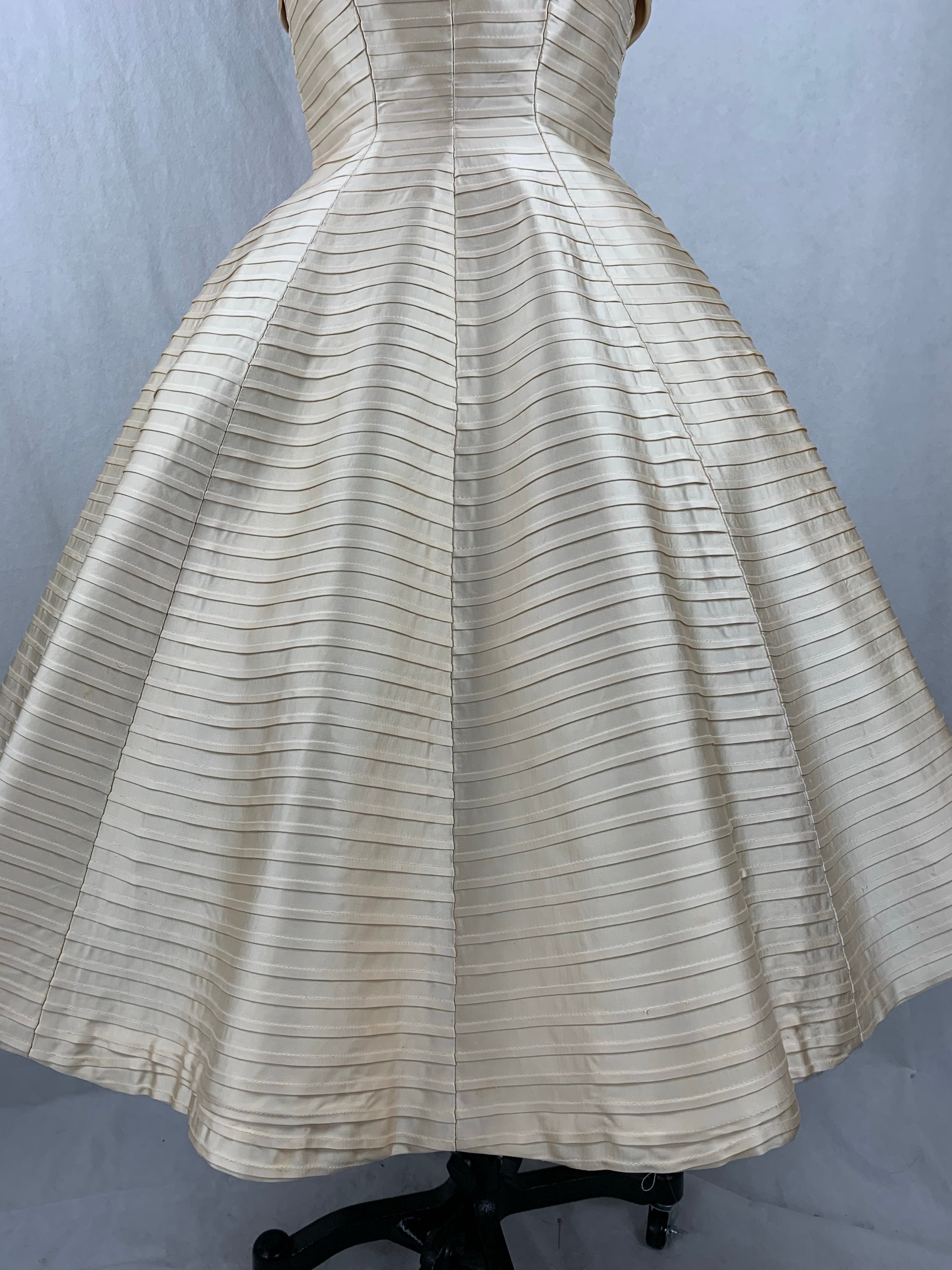 1950s Suzy Perette Pleated Party Dress Size XS