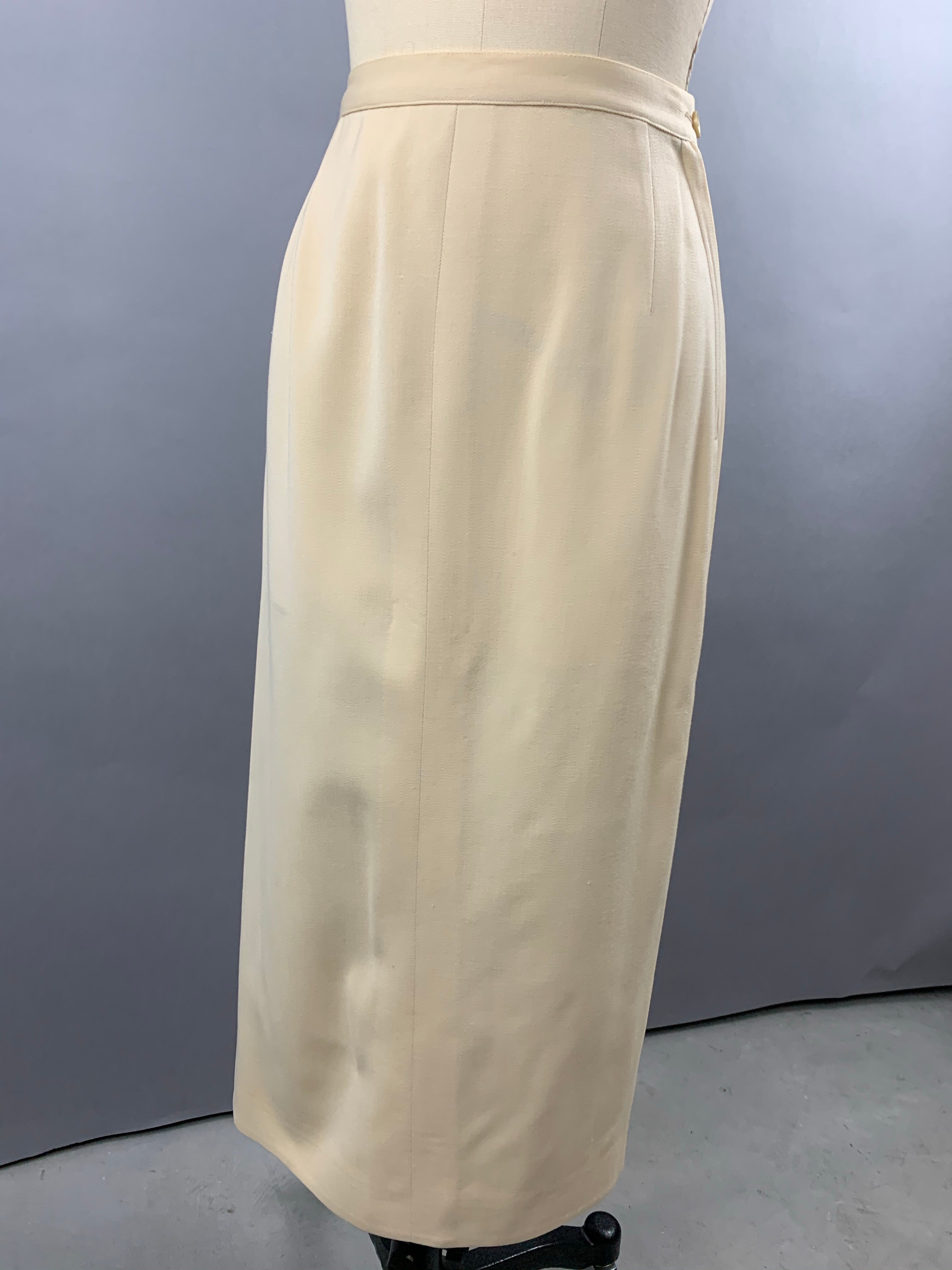 1950s Lilli Ann Cream Skirt Suit Size XS